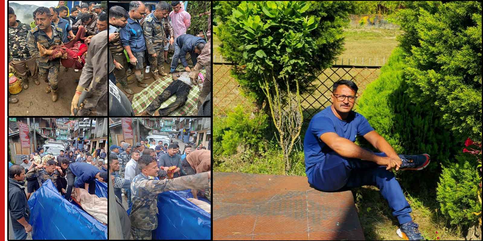 हरेक विपद्को अग्रपंक्तीमा उभिन्छन् सशस्त्र प्रहरी नायव निरिक्षक ‘सुरेन्द्र डोटेल’