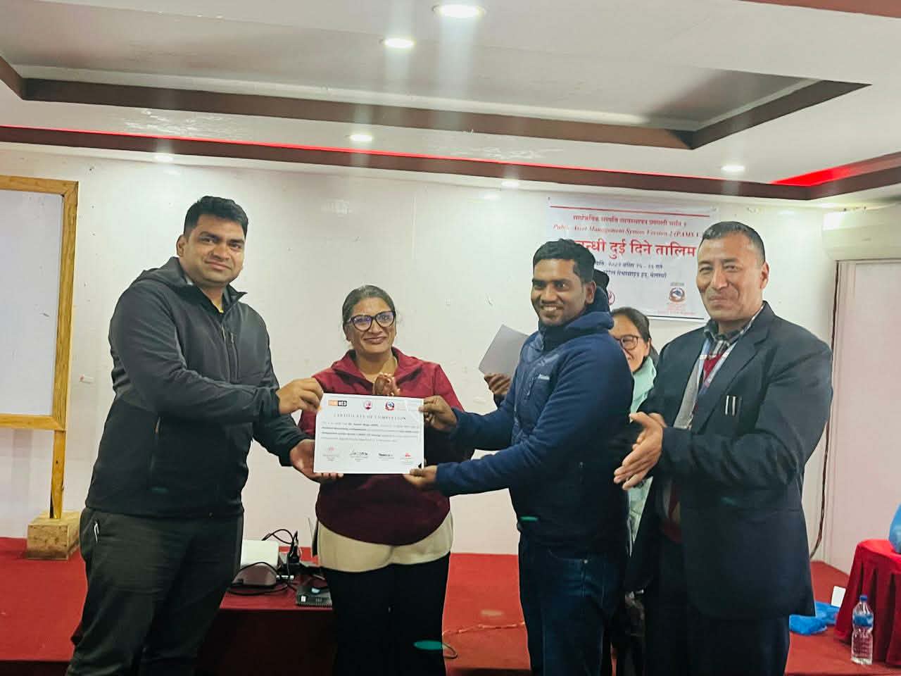 सिन्धुपाल्चोकका स्वास्थ्य शाखाका फोकल पर्सनका लागि दुई दिने तालिम