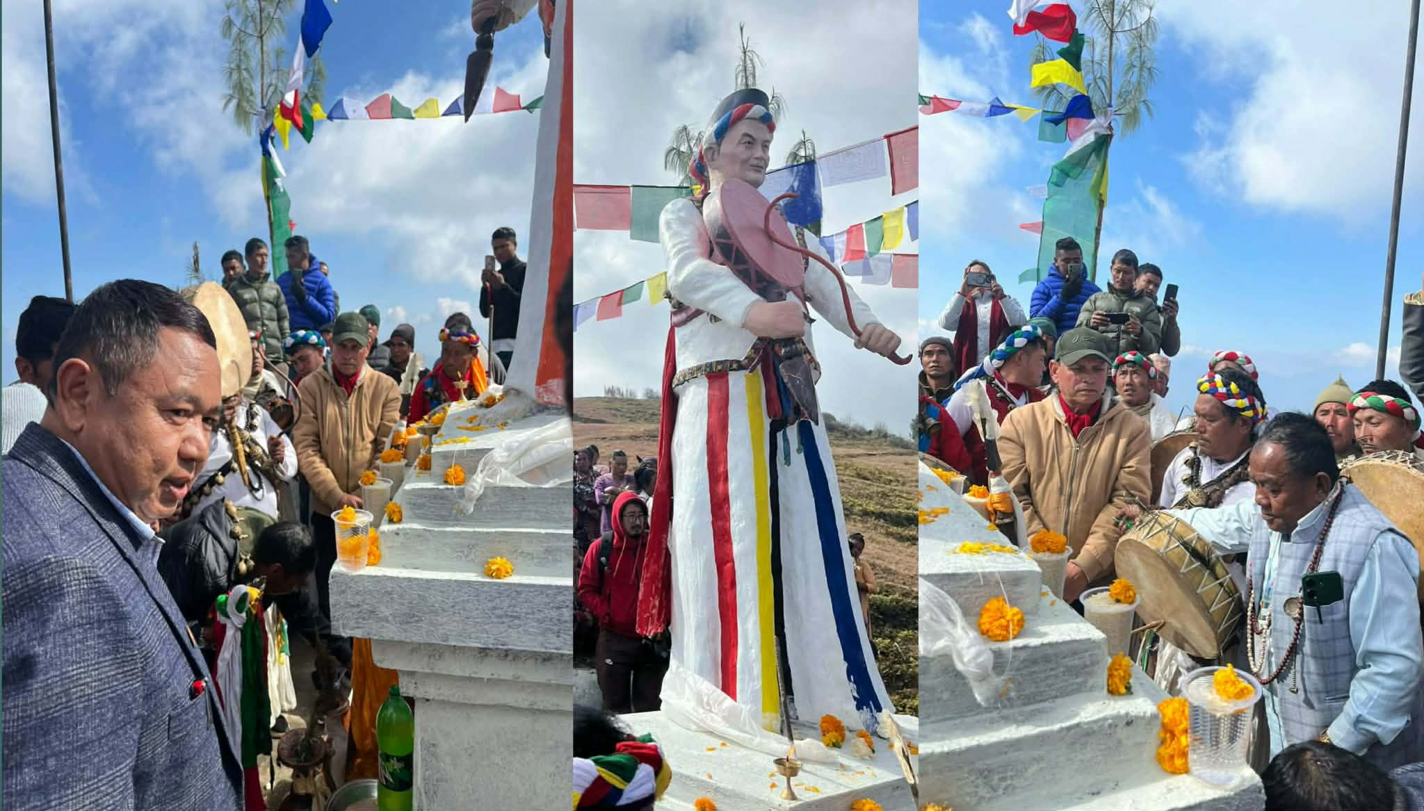 गुफाडाँडामा स्वर्गीय जस्पाल पाख्रिन तामाङ (बासा)को शालिक अनावरण तथा स्मृति सभा
