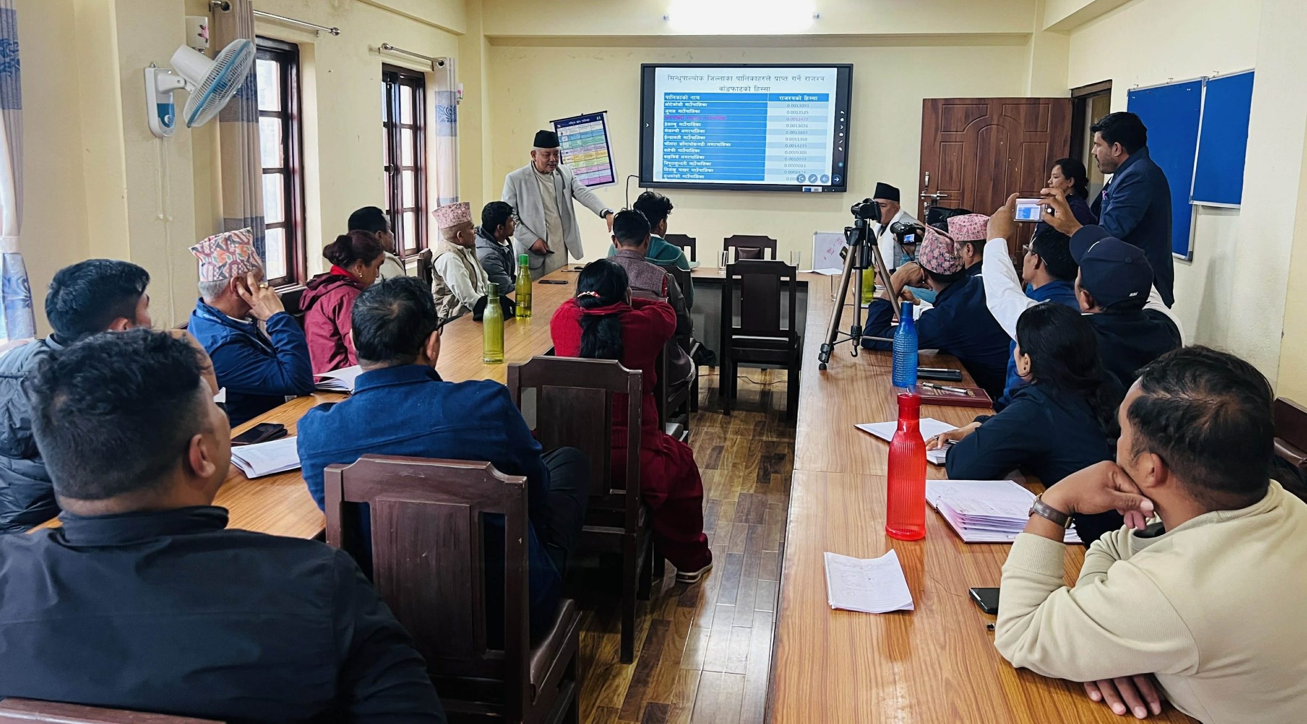 वित्तीय संघीयता र प्राकृतिक स्रोत व्यवस्थापनसम्बन्धी प्रशिक्षण पाँचपोखरी थाङ्पालमा सम्पन्न