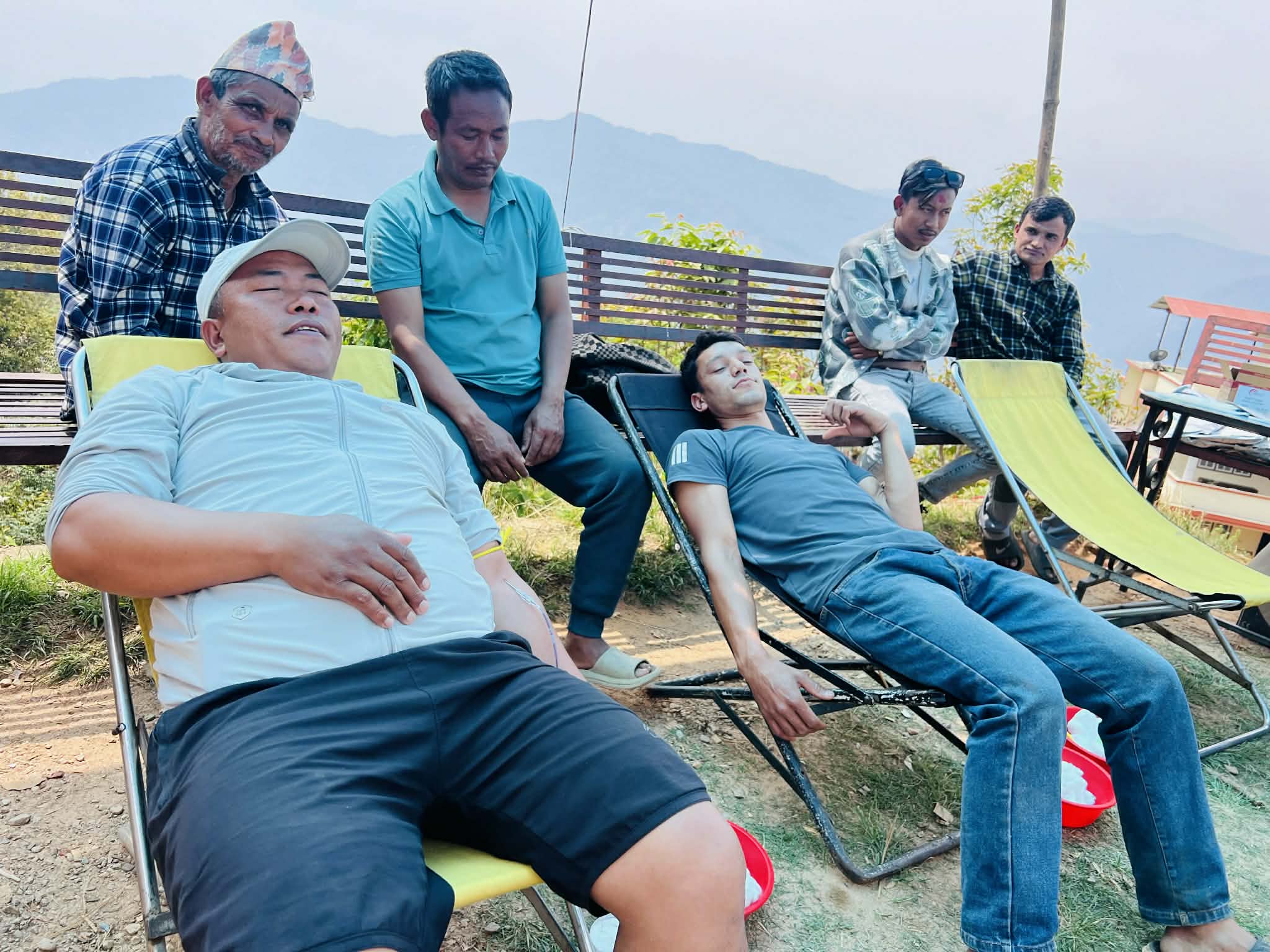 पाल्चोक मन्दिर क्षेत्रमा रक्तदान, प्रेमसागर कर्माचार्यद्वारा १८६औँ पटक रक्तदान