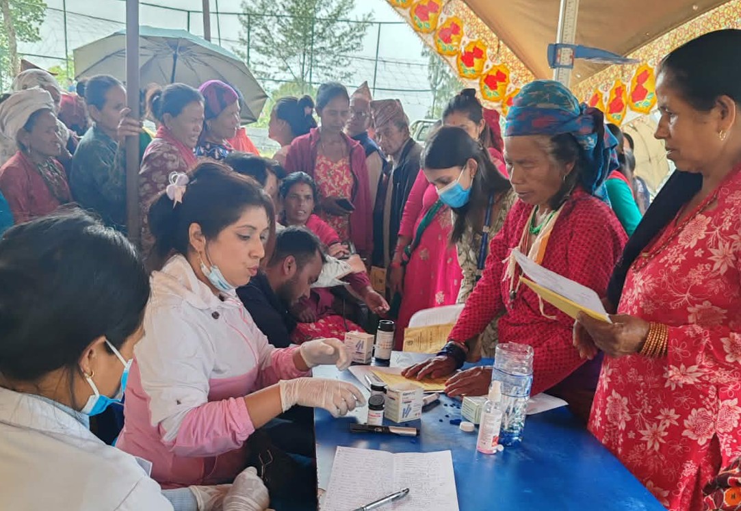 एकीकृत जनस्वास्थ्य तथा पोषण प्रवर्द्धन अभियान अन्तर्गत बलेफीमा स्वास्थ्य शिविर सम्पन्न