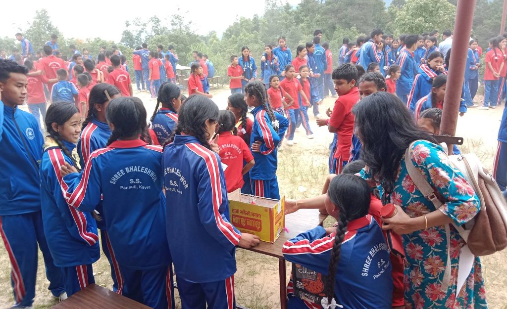 पनाैतीकाे भालेश्वर माविमा विद्यार्थीहरूलाई ‘कामको संसार चिनाउने’ अभियान सम्पन्न