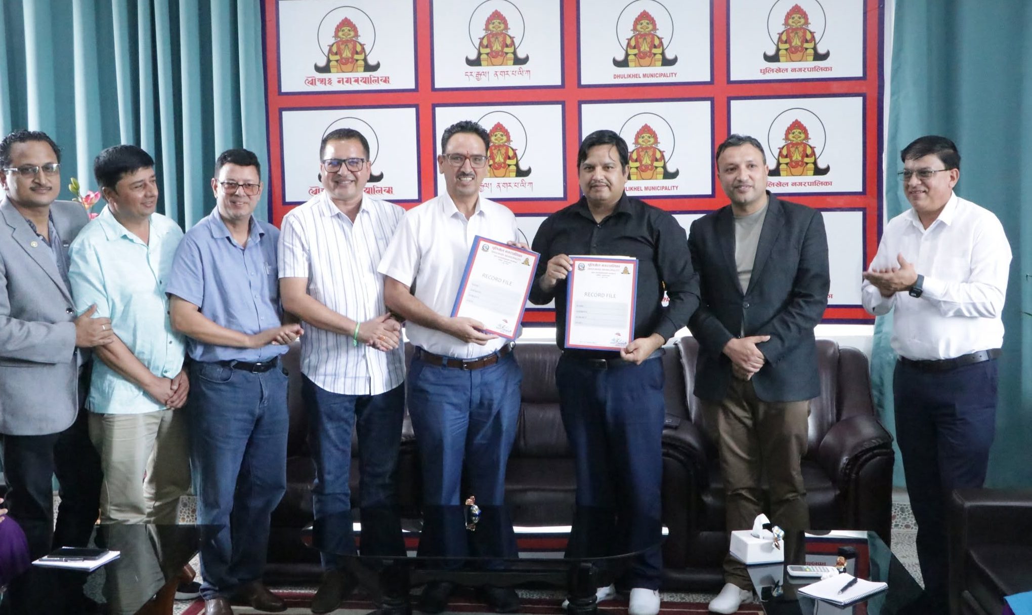 रोजगारी सिर्जनाका लागि धुलिखेल नगरपालिका र चाँगुनारायण फाउन्डेसनबीच सम्झौता