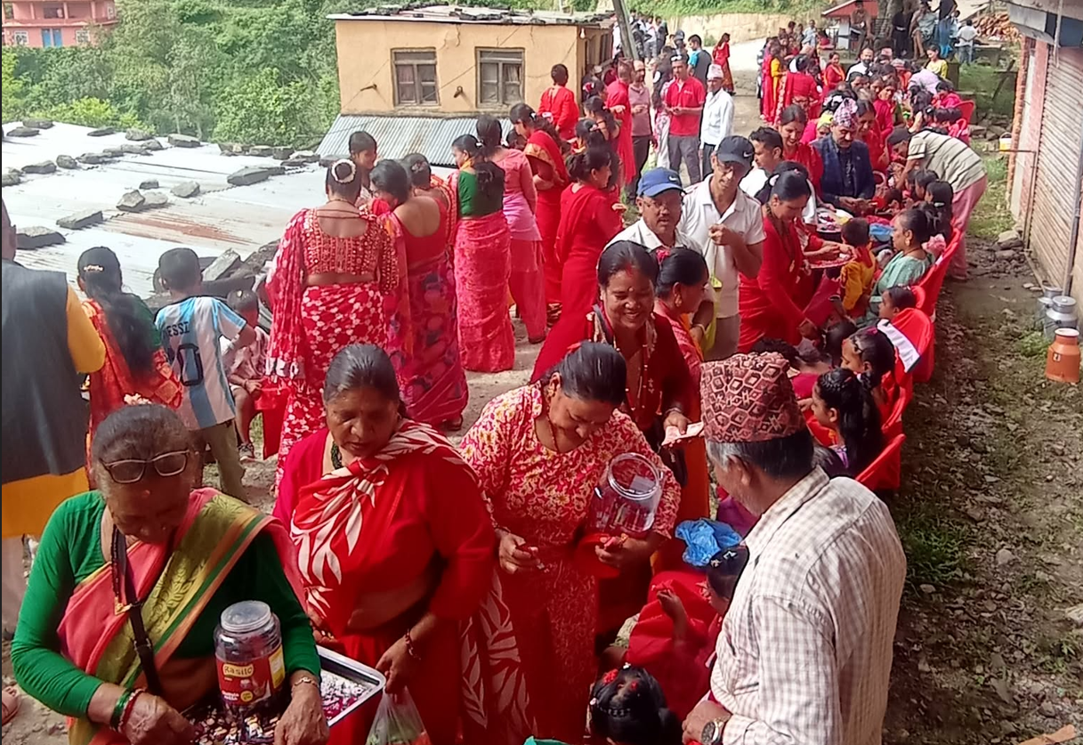 धुलिखेल–८ बडाल गाउँमा कृष्णाष्टमीको अवसरमा कन्या पूजा सम्पन्न